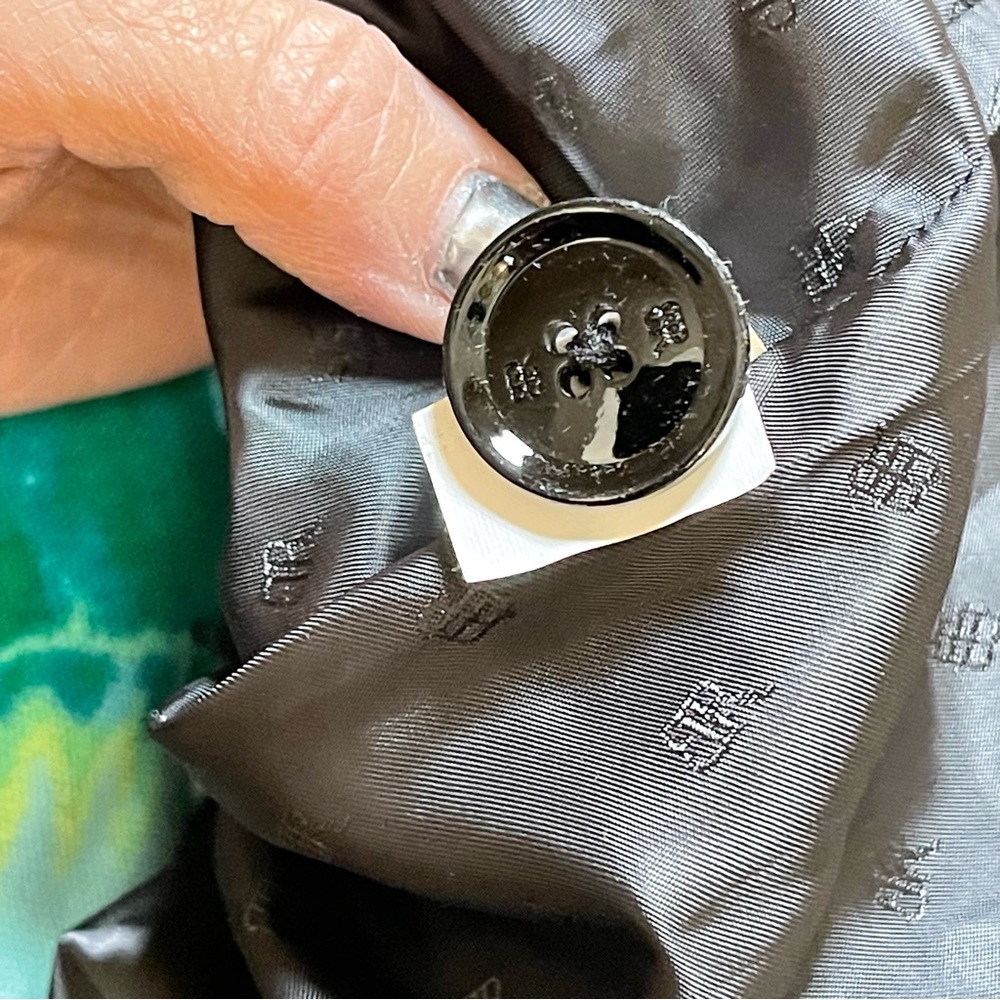 Banana Republic green floral trench coat - Picture 13 of 14